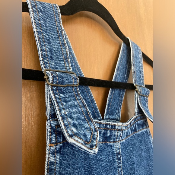 Cooperative Blue Denim Overall Dress S - Picture 6 of 8
